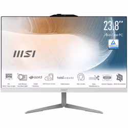 MSI Modern AM242 1M-1220EU Intel Core 5 120U 60,5 cm (23.8") 1920 x 1080 Pixel PC All-in-one 8 GB DDR5-SDRAM 512 GB SSD Windows 11 Pro Wi-Fi 6E (802.11ax) Bianco - Vista aggiuntiva 2