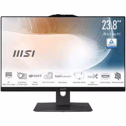 MSI Modern AM242P 1M-1225EU Intel Core 3 100U 60,5 cm (23.8") 1920 x 1080 Pixel PC All-in-one 8 GB DDR5-SDRAM 256 GB SSD Windows 11 Pro Wi-Fi 6E (802.11ax) Nero - Vista aggiuntiva 3