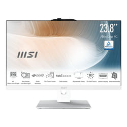 MSI Modern AM242TP 1M-1248IT Intel Core 7 150U 60,5 cm (23.8") 1920 x 1080 Pixel Touch screen PC All-in-one 16 GB DDR5-SDRAM 512 GB SSD Windows 11 Pro Wi-Fi 6E (802.11ax) Bianco