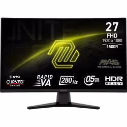 MSI MAG 274CXF, 68,6 cm (27"), 1920 x 1080 Pixel, Full HD, 0,5 ms, Nero