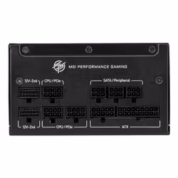 MSI MPG A1250GS PCIE5 alimentatore per computer 1250 W 20+4 pin ATX ATX Nero
