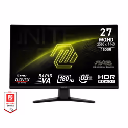 MSI MAG 274CQFDE, 68,6 cm (27"), 2560 x 1440 Pixel, Wide Quad HD, 0,5 ms, Nero