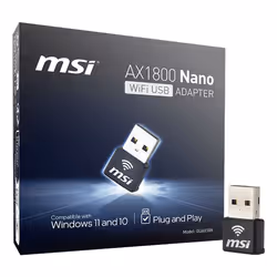 MSI AX1800 Nano WiFi USB Adapter scheda di interfaccia e adattatore USB 2.0 - Vista aggiuntiva 5
