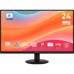 MSI Pro MP242L Monitor PC 60,5 cm (23.8") 1920 x 1080 Pixel Full HD LCD Nero - Vista aggiuntiva 2