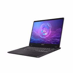 MSI Prestige 14 AI+ Evo C2VMG-008ES Copilot+ PC Intel Core Ultra 7 256V Computer portatile 35,6 cm (14") Full HD+ 16 GB LPDDR5x-SDRAM 1 TB SSD Wi-Fi 7 (802.11be) Windows 11 Home Grigio - Vista aggiuntiva 2