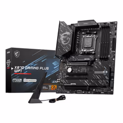MSI X870 GAMING PLUS WIFI, AMD, Socket AM5, AMD Ryzen 7000 Series, AMD Ryzen 8000 Series, AMD Ryzen 9000 Series, DDR5-SDRAM, ...