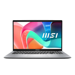 MSI Modern 15 F1MG-256XES Intel Core 5 120U Computer portatile 39,6 cm (15.6") Full HD 16 GB DDR4-SDRAM 512 GB SSD Wi-Fi 6E (802.11ax) FreeDOS Argento