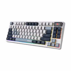 MSI FORGE GK600 TKL WIRELESS SKY IT tastiera Gaming USB + Bluetooth QWERTY Italiano Blu, Bianco - Vista aggiuntiva 3