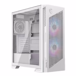 MSI MPG VELOX 300R AIRFLOW PZ, Midi Tower, PC, Bianco, ATX, EATX, micro ATX, Mini-ITX, Gaming, 16,5 cm