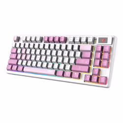 MSI FORGE GK600 TKL WIRELESS VIOLET IT tastiera Gaming USB + Bluetooth QWERTY Italiano Rosa, Viola, Bianco - Vista aggiuntiva 3