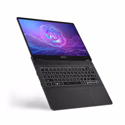 MSI Prestige 14 AI+ Evo C2VMG-025IT Copilot+ PC Intel Core Ultra 7 258V Computer portatile 35,6 cm (14") Full HD+ 32 GB LPDDR5x-SDRAM 1 TB SSD Wi-Fi 7 (802.11be) Windows 11 Home Grigio - Vista aggiuntiva 4