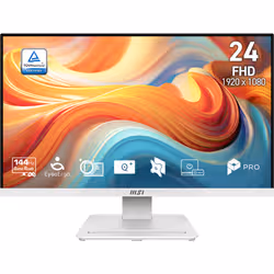 MSI Pro MP241W E14V Monitor PC 60,5 cm (23.8") 1920 x 1080 Pixel Full HD LCD Bianco - Vista aggiuntiva 3