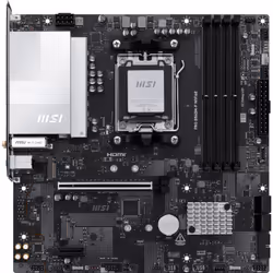 MSI PRO B840M-P WIFI6E, AMD, Socket AM5, AMD Ryzen 7000 Series, AMD Ryzen 8000 Series, AMD Ryzen 9000 Series, Socket AM5, DDR ...