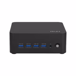 MSI Cubi Z AI 8M AMD Ryzen 9 8945HS Barebone 0.9L sized PC Nero AMD SoC 4 GHz Altoparlanti incorporati - Vista aggiuntiva 2