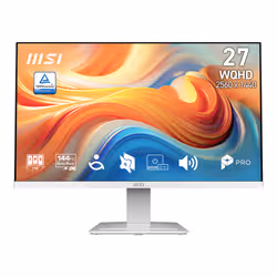 MSI Pro MP273QW E14 Monitor PC 68,6 cm (27") 2560 x 1440 Pixel Wide Quad HD Bianco - Vista aggiuntiva 3