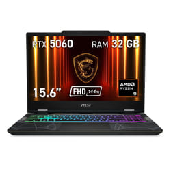 MSI Cyborg A15 AI B2HWFKG-072XES AMD Ryzen™ 9 270 Computer portatile 39,6 cm (15.6") Full HD 32 GB DDR5-SDRAM 1 TB SSD NVIDIA GeForce RTX 5060 Wi-Fi 6E (802.11ax) FreeDOS Nero