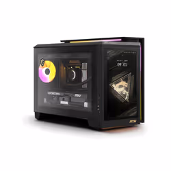 MSI MEG Vision X AI 2NVR7-236AT Intel Core Ultra 7 265K 64 GB DDR5-SDRAM 2 TB SSD NVIDIA GeForce RTX 5070 Ti Windows 11 Home Desktop PC Nero - Vista aggiuntiva 3