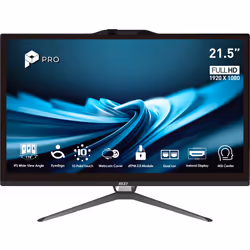 MSI Pro AP222T 14M-490EU Intel® Core™ i3 i3-14100 54,6 cm (21.5") 1920 x 1080 Pixel Touch screen PC All-in-one 8 GB DDR4-SDRAM 256 GB SSD Windows 11 Home Wi-Fi 5 (802.11ac) Nero - Vista aggiuntiva 2