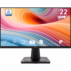 MSI PRO MP225 E12VL Monitor 21,4 pollici Full HD VA 120 Hz 4 ms Nero - Vista aggiuntiva 3