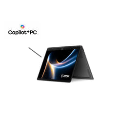 MSI Prestige 14 FLIP AI+ D3MTG-075IT Copilot+ PC Intel Core Ultra 9 386H Ibrido (2 in 1) 35,6 cm (14") Touch screen Full HD+ 32 GB LPDDR5x-SDRAM 1 TB SSD Wi-Fi 7 (802.11be) Windows 11 Home Grigio