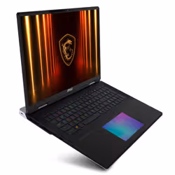 MSI Titan 18 HX A2WJ-1079IT Intel Core Ultra 9 290HX Plus Computer portatile 45,7 cm (18") UHD+ 64 GB DDR5-SDRAM 2 TB SSD NVIDIA GeForce RTX 5090 Wi-Fi 7 (802.11be) Windows 11 Home Nero - Vista aggiuntiva 3