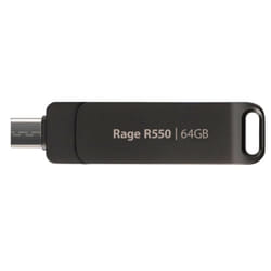 Patriot Memory Rage R550 unità flash USB 64 GB USB Type-A / USB Type-C 3.2 Gen 1 (3.1 Gen 1) Nero