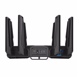 ASUS ROG Rapture GT-BE98 router wireless 10 Gigabit Ethernet Quad-band (2.4 GHz / 5 GHz-1 / 5 GHz-2 / 6 GHz) Nero - Vista aggiuntiva 4