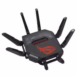 ASUS ROG Rapture GT-BE98 router wireless 10 Gigabit Ethernet Quad-band (2.4 GHz / 5 GHz-1 / 5 GHz-2 / 6 GHz) Nero - Vista aggiuntiva 6