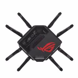 ASUS ROG Rapture GT-BE98 router wireless 10 Gigabit Ethernet Quad-band (2.4 GHz / 5 GHz-1 / 5 GHz-2 / 6 GHz) Nero - Vista aggiuntiva 7