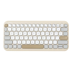 ASUS Marshmallow Keyboard KW100 tastiera Casa Bluetooth Beige, Grigio, Bianco