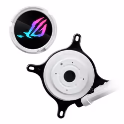 ASUS ROG Strix LC III 240 ARGB White Edition Processore Kit di raffreddamento a liquido 12 cm Bianco - Vista aggiuntiva 4
