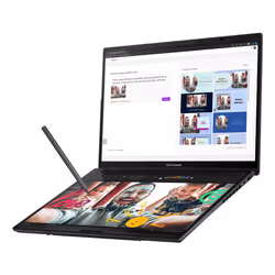 ASUS Zenbook Duo OLED UX8406MA-PZ286W Intel Core Ultra 7 155H 14" Touch 3K 16 GB 1 TB SSD Win11 Home Grigio - Vista aggiuntiva 4