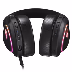 ASUS ROG DELTA II Auricolare Con cavo e senza cavo A Padiglione Gaming USB tipo-C Bluetooth Nero - Vista aggiuntiva 4
