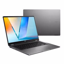 ASUS Vivobook 14 Flip TP3407SA-QL064W Intel Core Ultra 7 258V 14" Touch 32 GB 1 TB SSD Win11 Home Grigio - Vista aggiuntiva 8