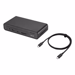 ASUS Triple Display USB-C Dock Duo DC301 Cablato Nero - Vista aggiuntiva 4