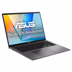 ASUS Vivobook S16 S3607VA-RP002W Intel® Core™ i7 i7-13620H Computer portatile 40,6 cm (16") WUXGA 16 GB DDR5-SDRAM 1 TB SSD Wi-Fi 6 (802.11ax) Windows 11 Home Tedesco Grigio - Vista aggiuntiva 2