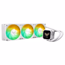 ASUS TUF Gaming LC III 360 ARGB LCD White Edition, Raffreddatore di liquidi tutto in uno, 12 cm, Bianco