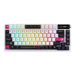 ASUS ROG Azoth X tastiera Gaming USB + RF Wireless + Bluetooth Svizzere Nero, Bianco