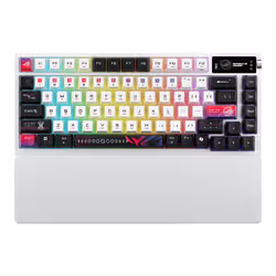 ASUS ROG Azoth X tastiera Gaming USB + RF Wireless + Bluetooth Svizzere Nero, Bianco - Vista aggiuntiva 2
