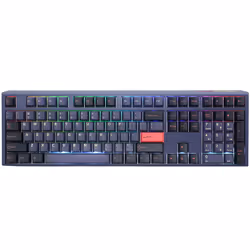 Ducky One 3, Full-size (100%), Cablato, USB, Interruttore a chiave meccanica, LED RGB, Blu