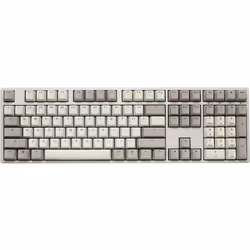 Ducky Origin Vintage, Full-size (100%), Cablato, USB, Interruttore a chiave meccanica, QWERTZ, Grigio