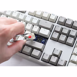 Ducky Origin Vintage tastiera Universale USB QWERTZ Tedesco Grigio