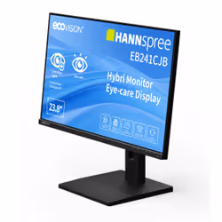 Hannspree Hybri Monitor EB241CJB Monitor PC 60,5 cm (23.8") 1920 x 1080 Pixel Full HD LCD Nero - Vista aggiuntiva 2
