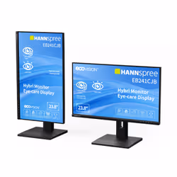 Hannspree Hybri Monitor EB241CJB Monitor PC 60,5 cm (23.8") 1920 x 1080 Pixel Full HD LCD Nero - Vista aggiuntiva 5