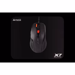 A4Tech X-7120, Ambidestro, USB tipo A, 2000 DPI, 3 ms, Nero