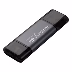 Team Group X1 USB 3.2 Gen1 unità flash USB 128 GB USB Type-A / USB Type-C 3.2 Gen 1 (3.1 Gen 1) Nero, Grigio - Vista aggiuntiva 4
