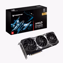Acer Predator BiFrost Radeon RX 9070 OC 16GB, Radeon RX 9070, 16 GB, GDDR6, 256 bit, 7680 x 4320 Pixel, PCI Express x16 5.0
