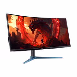 Acer Nitro ED0 ED340CU J0 Monitor PC 86,4 cm (34") 3440 x 1440 Pixel UltraWide Quad HD LCD Nero, Blu - Vista aggiuntiva 2