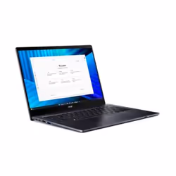 Acer TravelMate TMP414RN-55- TCO-59JS Intel Core Ultra 5 225U Ibrido (2 in 1) 35,6 cm (14") Touch screen WUXGA 16 GB DDR5-SDRAM 1,02 TB SSD Wi-Fi 7 (802.11be) Windows 11 Pro Italiano Blu - Vista aggiuntiva 3