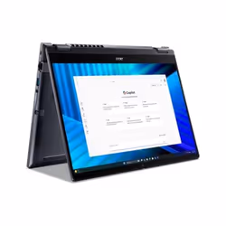 Acer TravelMate TMP414RN-55- TCO-59JS Intel Core Ultra 5 225U Ibrido (2 in 1) 35,6 cm (14") Touch screen WUXGA 16 GB DDR5-SDRAM 1,02 TB SSD Wi-Fi 7 (802.11be) Windows 11 Pro Italiano Blu - Vista aggiuntiva 8